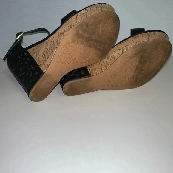 Women's Not Rated Black Wedges Size 7.5 - Picture 7 of 11